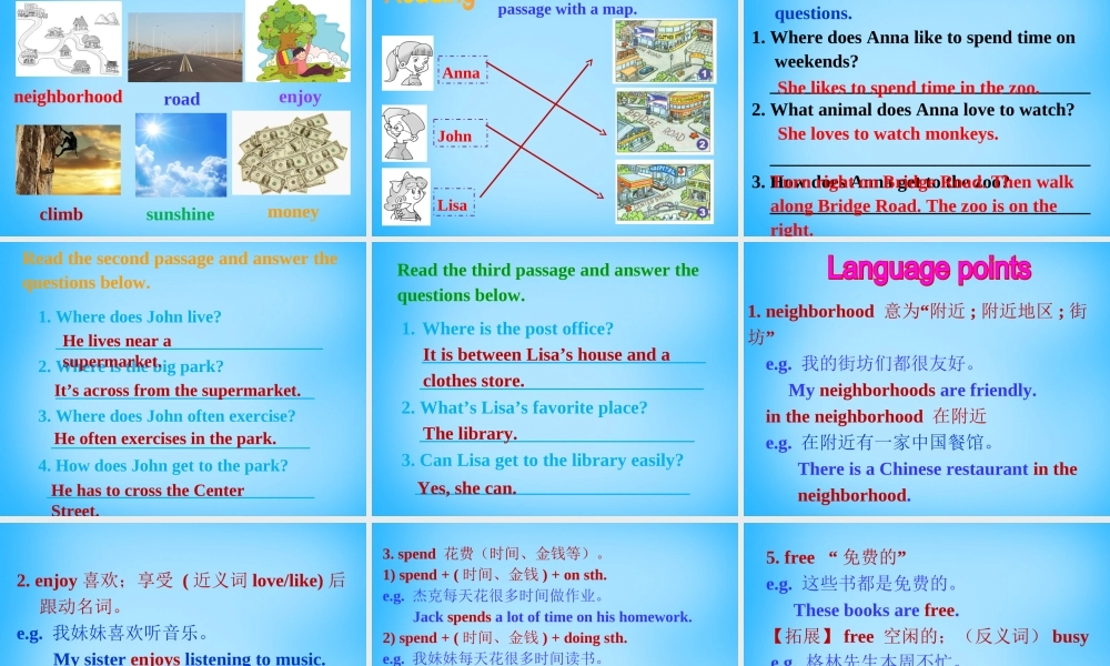 【湖北省】2Unit 8 Is there a post office near here Section B课件1.ppt