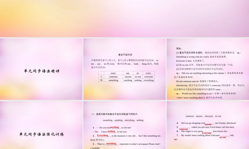 【练闯考】八年级英语上册 Unit 1 Where did you go on vacation（第3课时）Section A（Grammar Focus-3c）课件.ppt