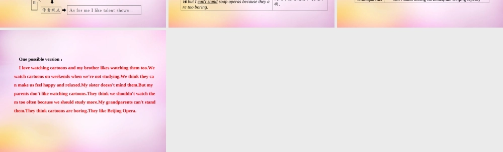 【练闯考】八年级英语上册 Unit 5 Do you want to watch a game show（第7课时）Section B（3a-4）课件.ppt