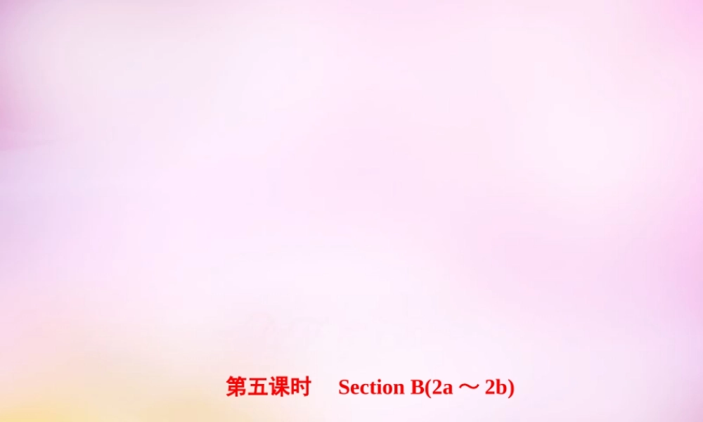 【练闯考】八年级英语上册 Unit 7 Will people have robots（第5课时）Section B（2a-2b）课件.ppt