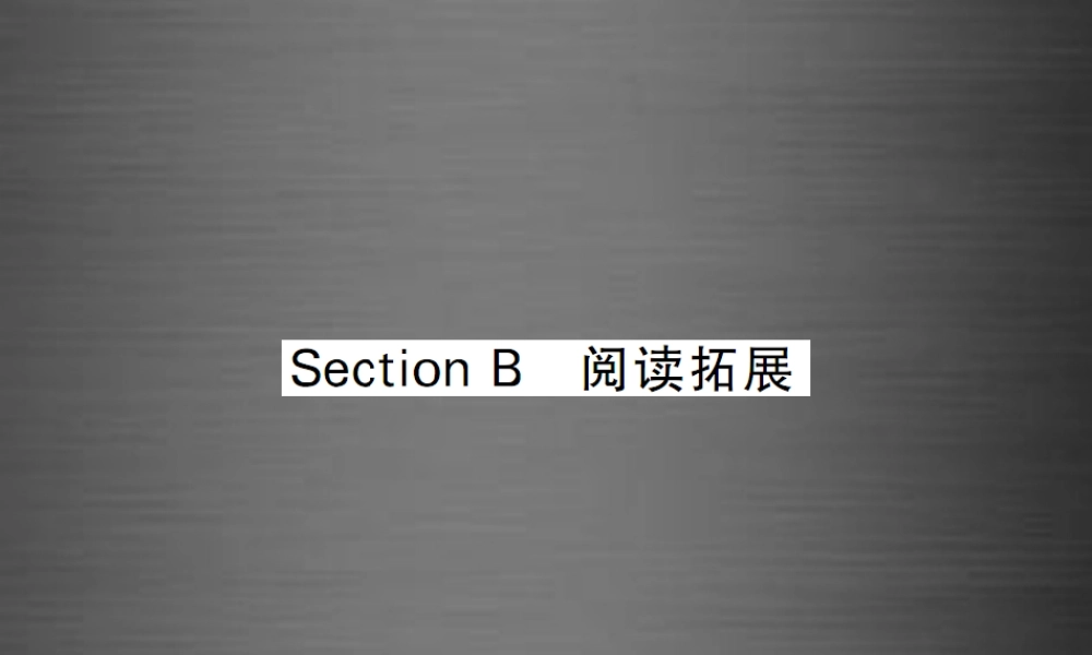 【课堂内外】九年级英语全册 Unit 10 You’re supposed to shake hands Section B阅读拓展课件.ppt