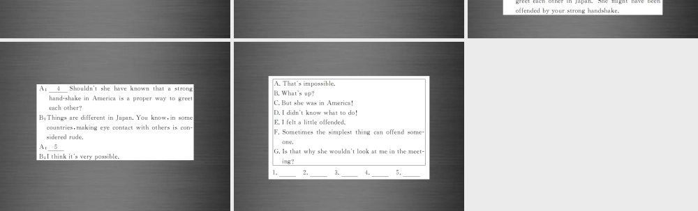 【课堂内外】九年级英语全册 Unit 10 You’re supposed to shake hands（第4课时）课件.ppt