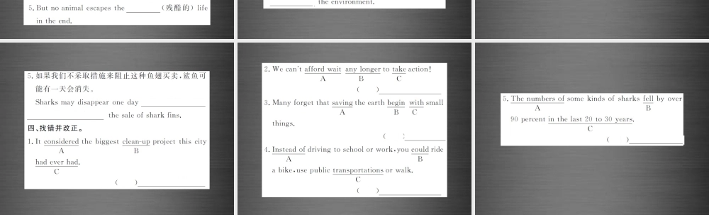 【课堂内外】九年级英语全册 Unit 13 We’re trying to save the earth（第2课时）课件.ppt