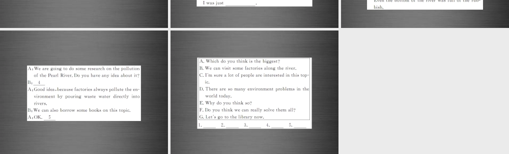 【课堂内外】九年级英语全册 Unit 13 We’re trying to save the earth（第3课时）课件.ppt