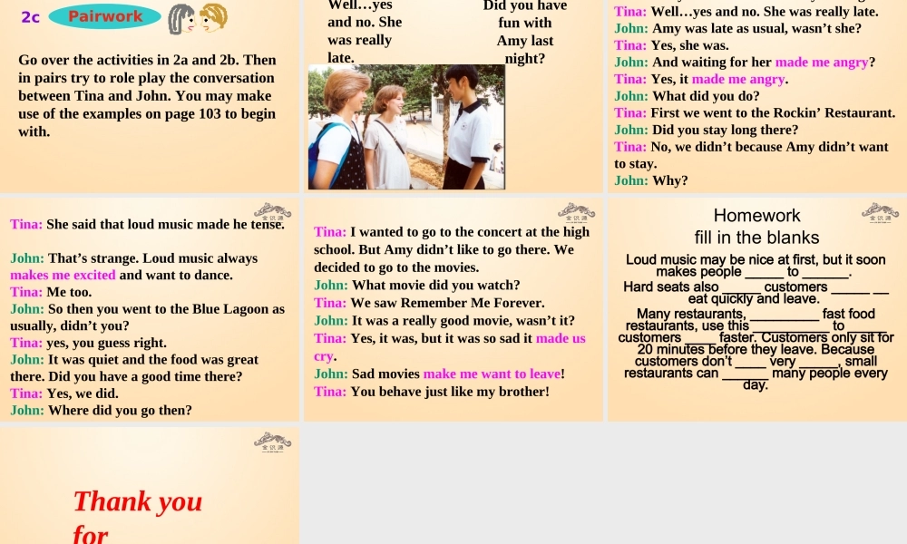 【金识源】九年级英语全册 Unit 11 Sad movies make me cry（第1课时）课件.ppt