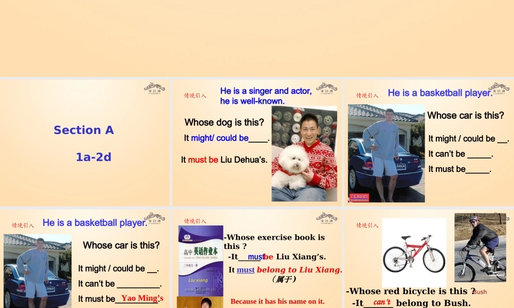 【金识源】九年级英语全册 Unit 8 It must belong to Carla（第1课时）课件.ppt