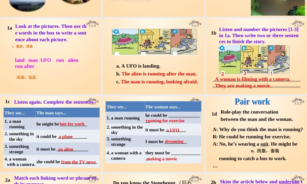 【金识源】九年级英语全册 Unit 8 It must belong to Carla（第4课时）课件.ppt