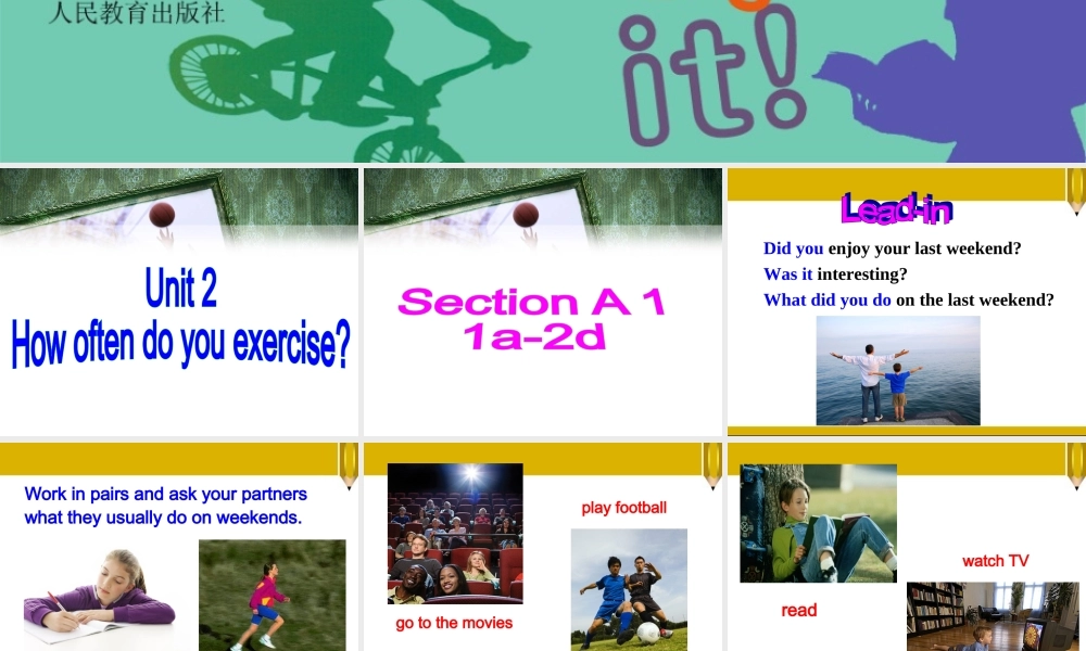 【金识源】八年级英语上册 Unit 2 How often do you exercise？（第1课时）课件.ppt