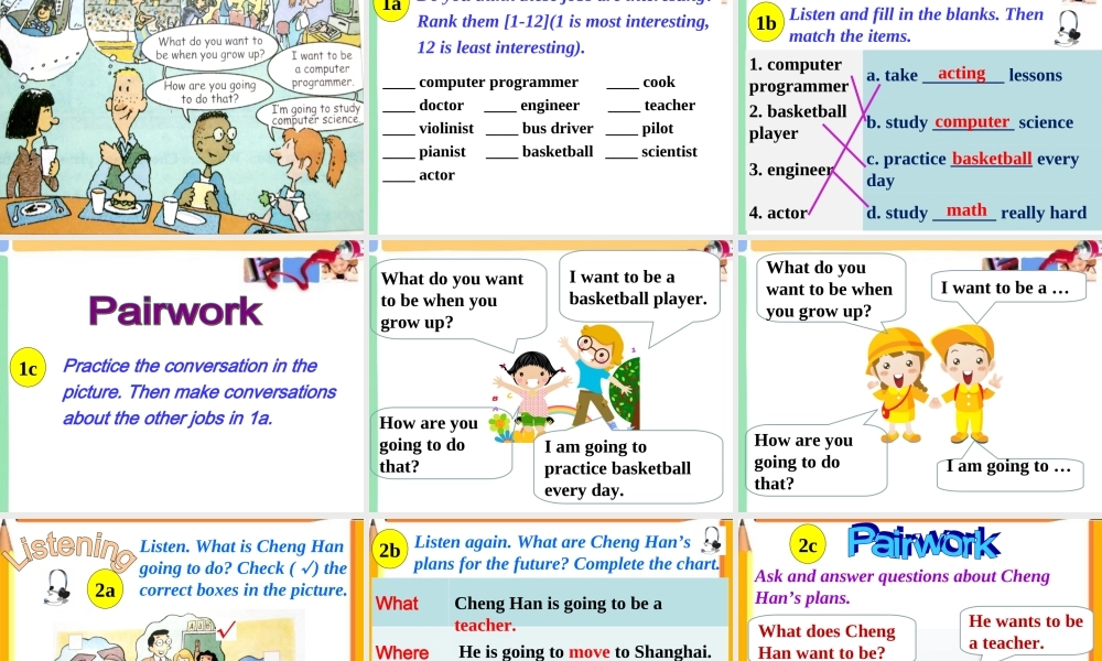 【金识源】八年级英语上册 Unit 6 I’m going to study computer science（第1课时）课件.ppt