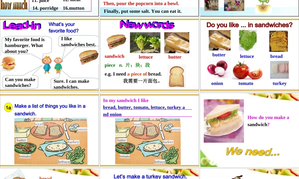 【金识源】八年级英语上册 Unit 8 How do you make a banana milk shake（第3课时）课件.ppt