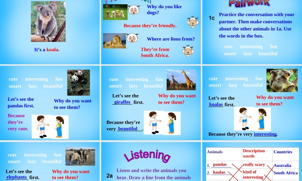 【陕西省】Unit 5 Why do you like pandas课件1.ppt