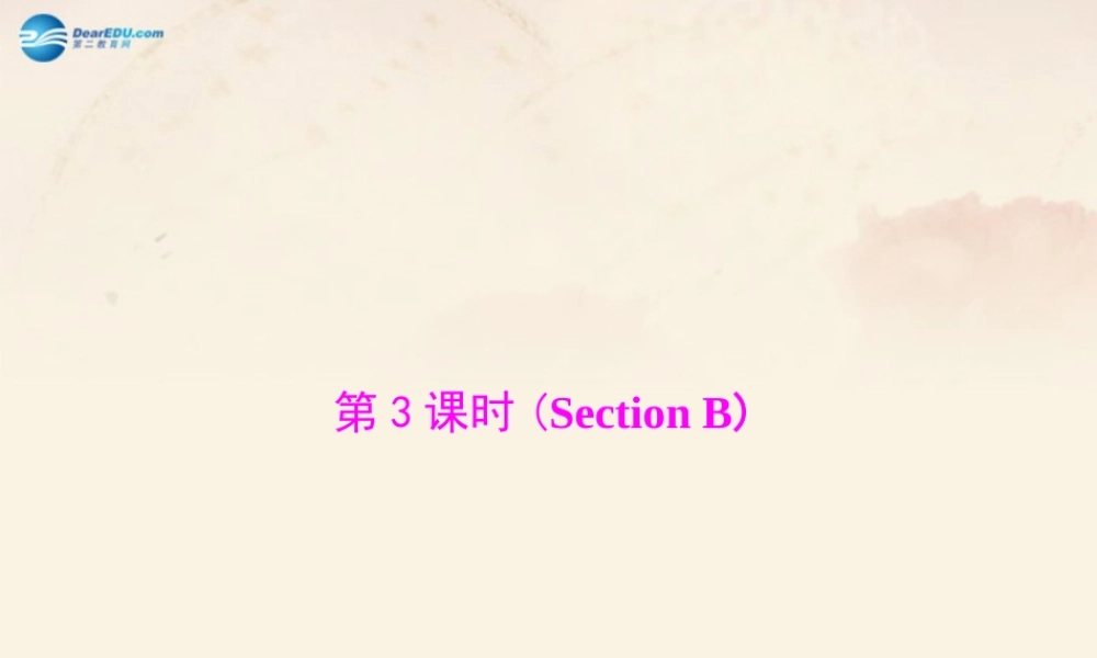 【随堂优化训练】九年级英语全册 Unit 13 We're trying to save the earth！第3课时(Section B)课件.ppt