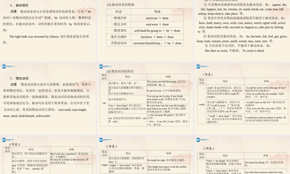 【随堂优化训练】九年级英语全册 Unit 13 We're trying to save the earth！第2课时(Section A Grammar Focus－4c)课件.ppt