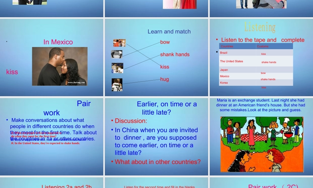 九年级英语全册 Unit 10 You’re supposed to shake hands课件3.ppt