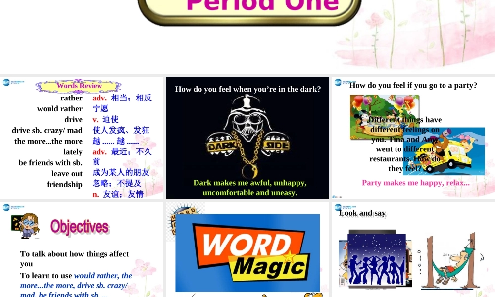 九年级英语全册 Unit 11 Sad movies made me cry Section A1课件.ppt