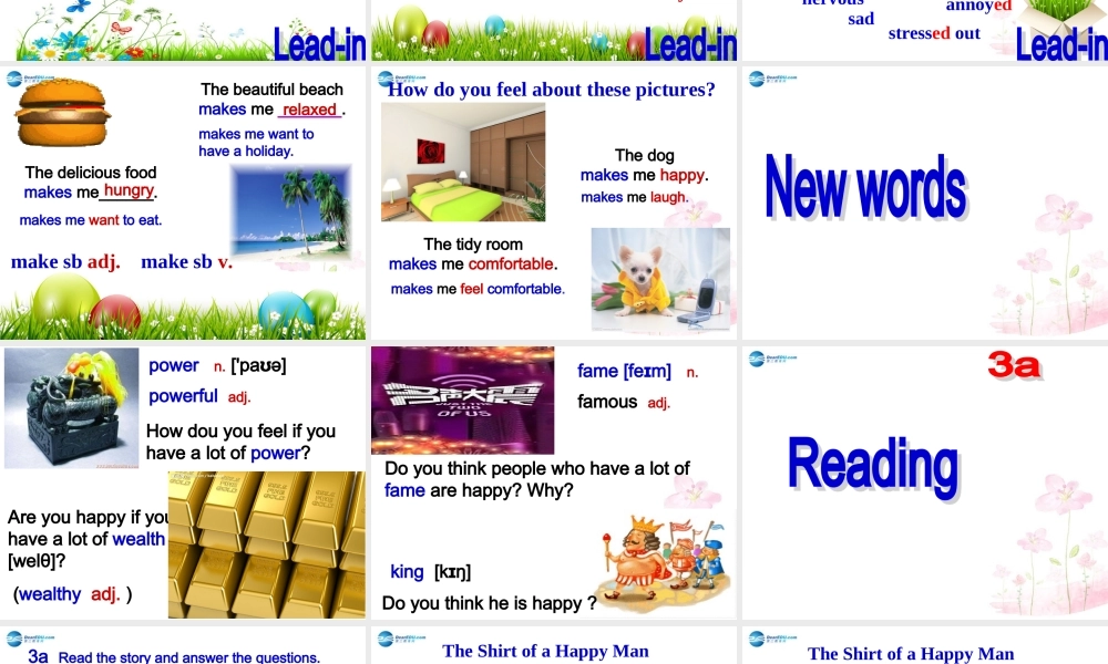 九年级英语全册 Unit 11 Sad movies make me cry SectionA（3a-4d）课件.ppt