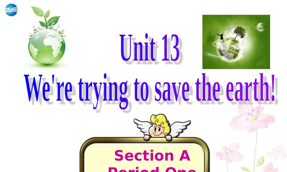 九年级英语全册 Unit 13 We're trying to the earth Section A1课件.ppt