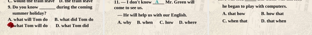 九年级英语全册 Unit 3 Could you please tell me where the restrooms are？（Grammar focus）课件 （新版）人教新目标版.ppt