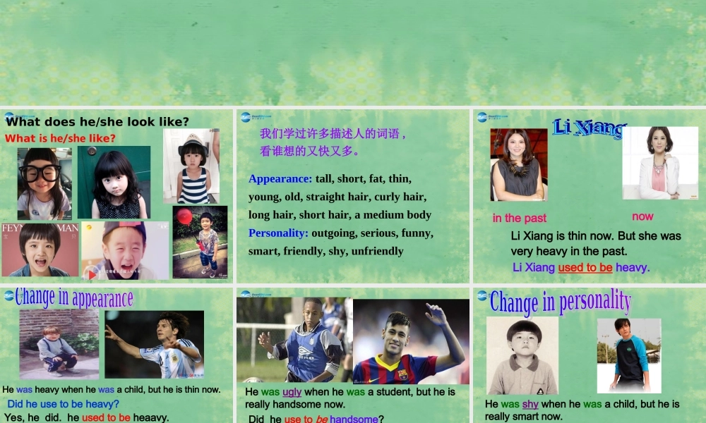 九年级英语全册 Unit 4 I used to be afraid of the dark Period 1课件.ppt