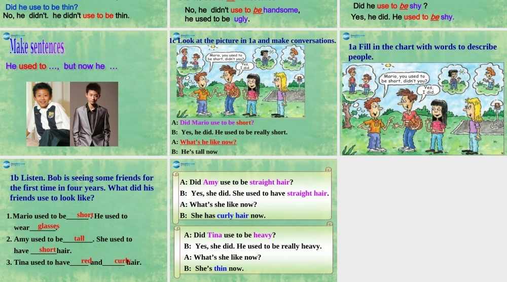 九年级英语全册 Unit 4 I used to be afraid of the dark Period 1课件.ppt