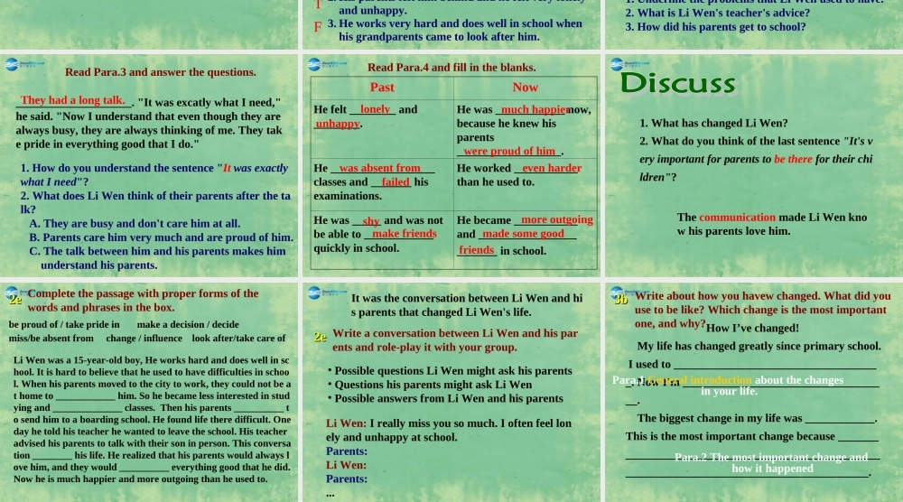 九年级英语全册 Unit 4 I used to be afraid of the dark Period 6课件.ppt