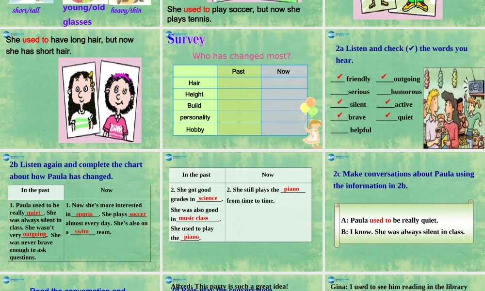 九年级英语全册 Unit 4 I used to be afraid of the dark Period 2课件.ppt
