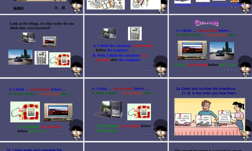 九年级英语全册 Unit 6 When was it invented Section A 2课件.ppt