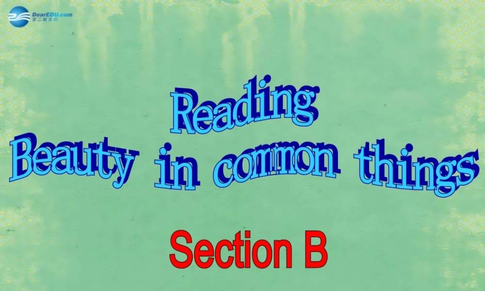 九年级英语全册 Unit 5 What are the shirts made of？Section B课件.ppt