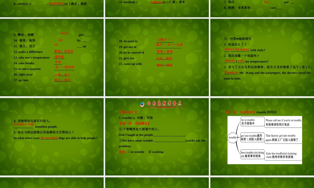 云南师范大学五华区实验中学-2015学年八年级英语下册 Unit 1-2复习课件 .ppt
