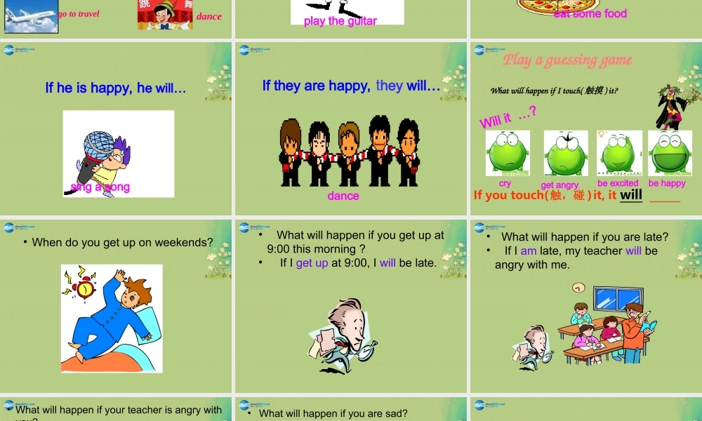 八年级英语上册 Unit 10 If you go to the party, you’ll have a great time！Period 1课件.ppt