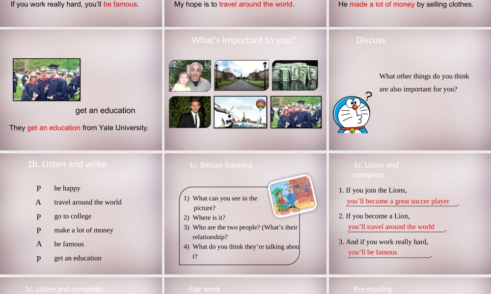 八年级英语上册 Unit 10 If you go to the party, you’ll have a great time Section B（1a-2c）课件.ppt