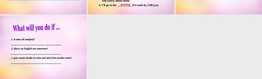 八年级英语上册 Unit 10 If you go to the partyyou'll have a great time Section B（3a-self check）课件.ppt