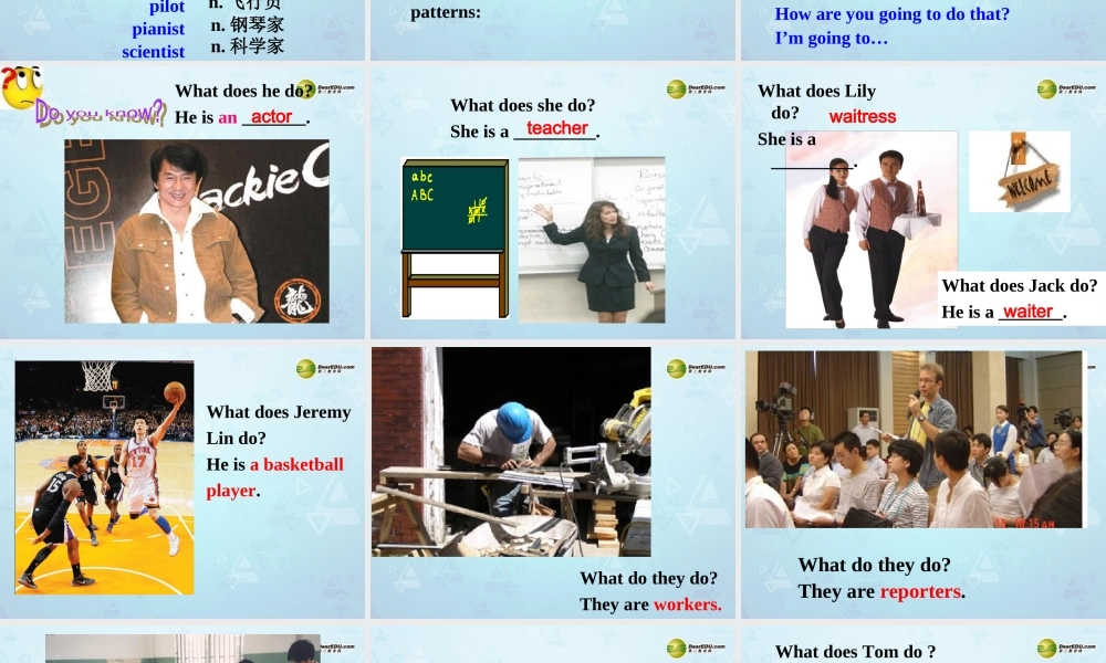 八年级英语上册 Unit 6 Im going to study computer science Section A 1课件.ppt