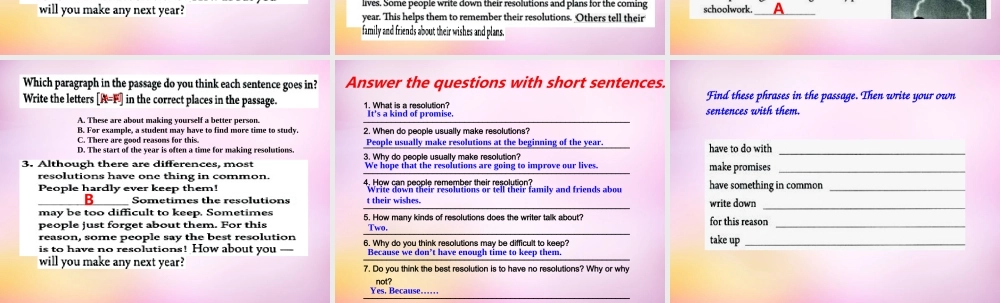 八年级英语上册 Unit 6 I'm going to study computer science Section B（2a-2e）课件.ppt