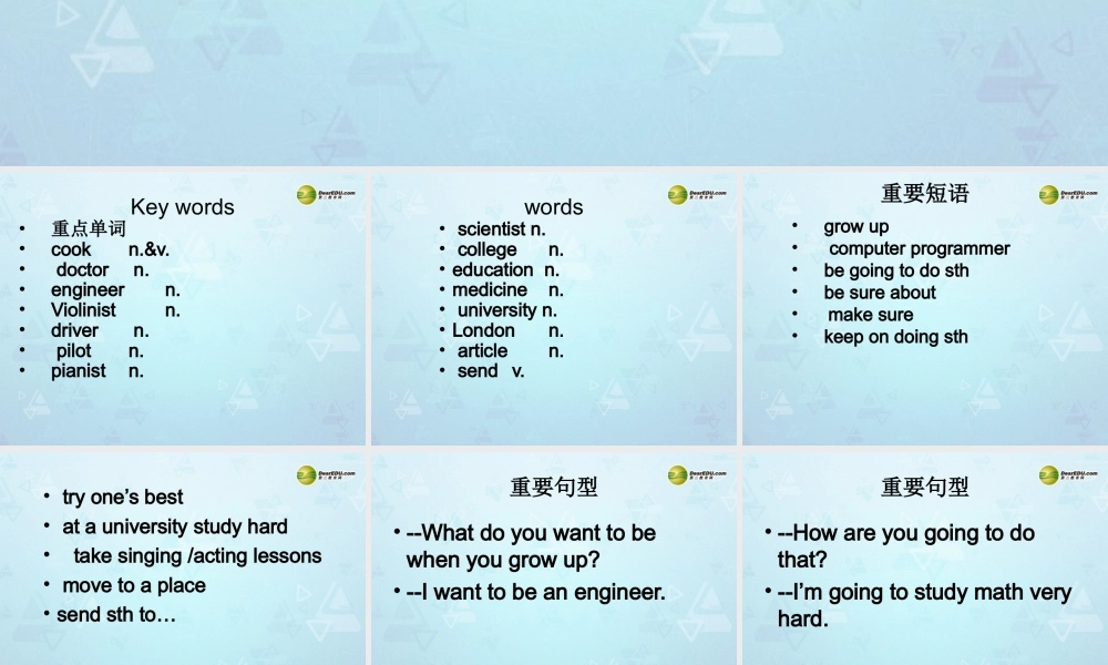 八年级英语上册 Unit 6 I’m going to study computer science Section A-3a-3c课件.ppt