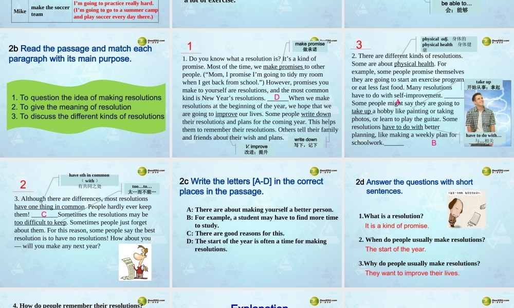 八年级英语上册 Unit 6 I’m going to study computer science Section B课件.ppt