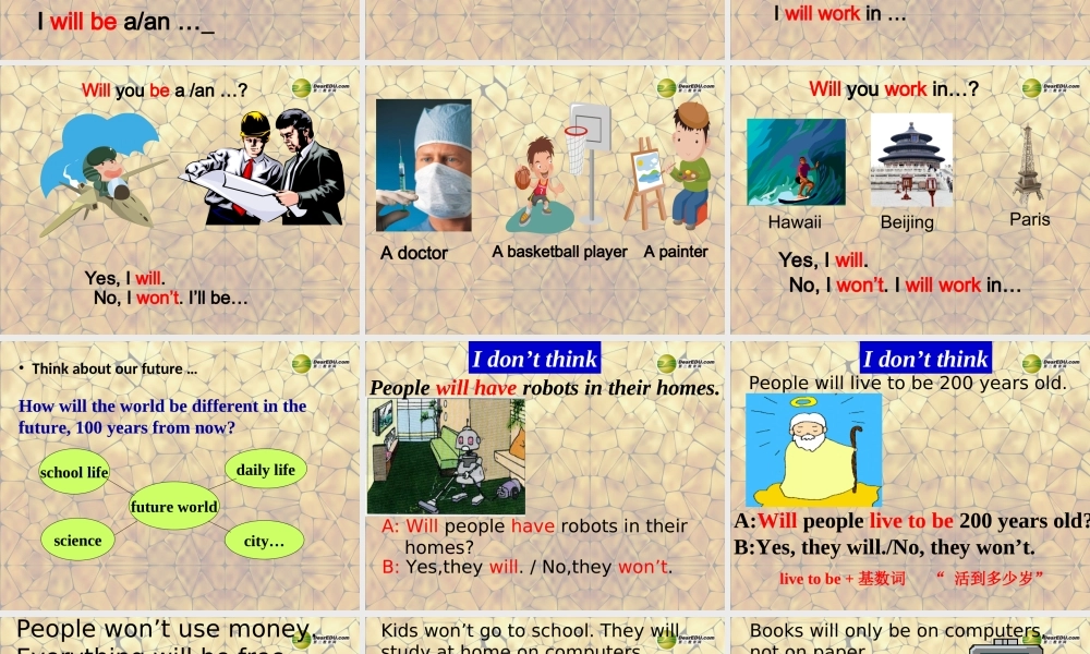 八年级英语上册 Unit 7 Will people have robots Section A-1a-1c课件.ppt