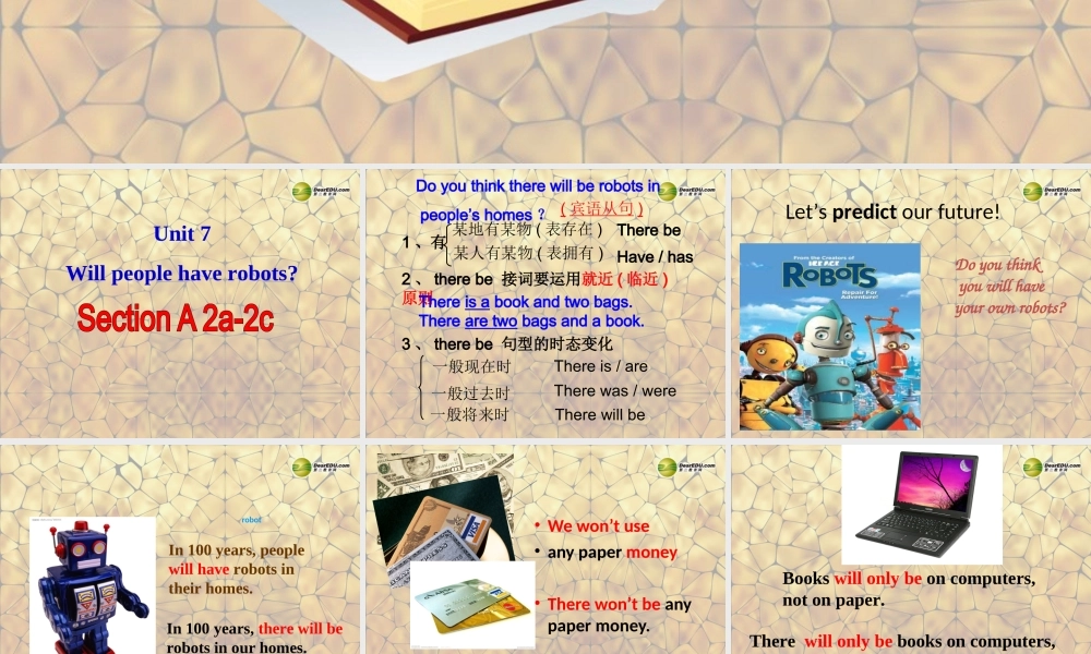 八年级英语上册 Unit 7 Will people have robots Section A-2a-2c课件.ppt