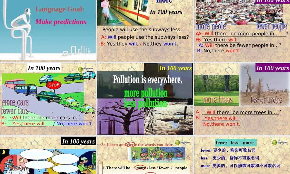 八年级英语上册 Unit 7 Will people have robots Section A-2a-2c课件.ppt