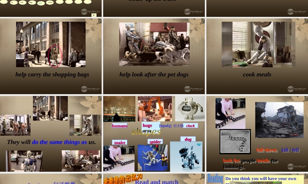 八年级英语上册 Unit 7 Will people have robots Reading课件.ppt