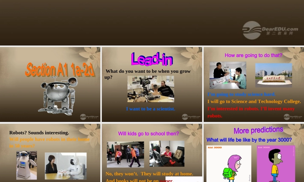 八年级英语上册 Unit 7 Will people have robots Section A 1课件.ppt