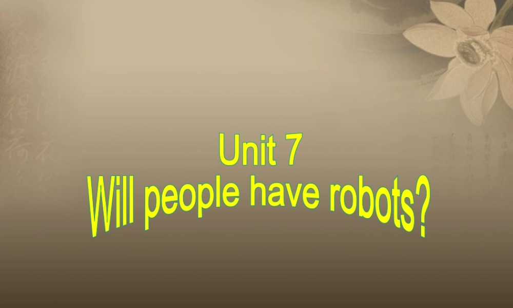 八年级英语上册 Unit 7 Will people have robots Section B 2课件.ppt