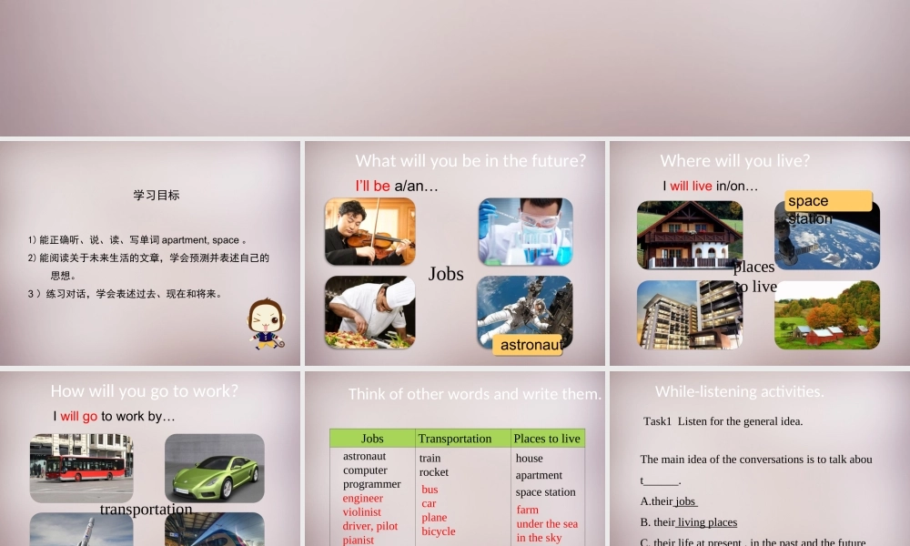 八年级英语上册 Unit 7 Will people have robots Section B（1a-1e）课件.ppt