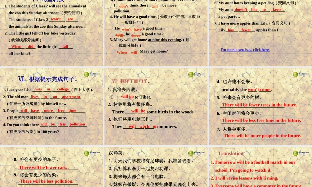 八年级英语上册 Unit 7 Will people have robots Section B-selfcheck课件.ppt