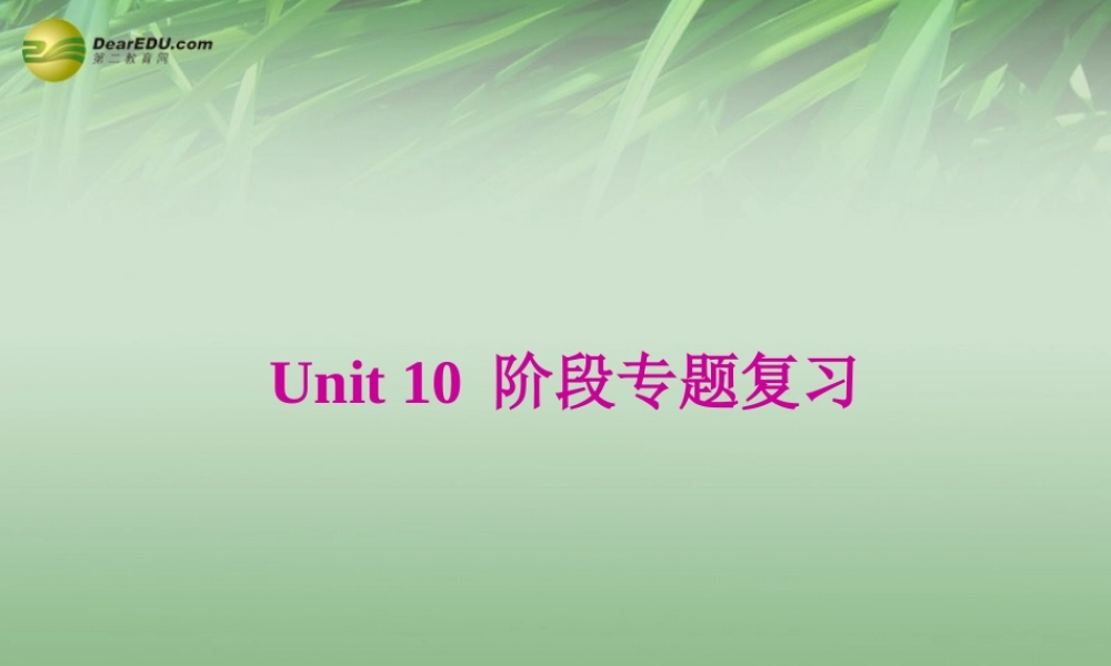 八年级英语下册 Unit 10 I've had this bike for three year专题复习课件 .ppt