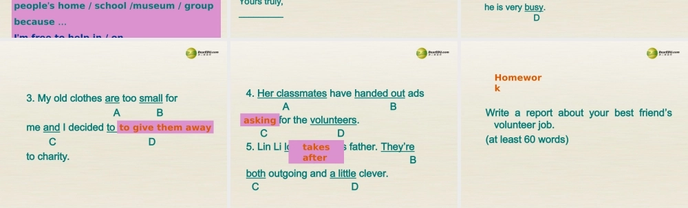 八年级英语下册 Unit 2 I’ll help to clean up the city parks Period 5课件 .ppt