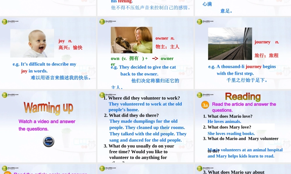 八年级英语下册 Unit 2 I’ll help to clean up the city parks Section A(3a-3c)精品课件 .ppt