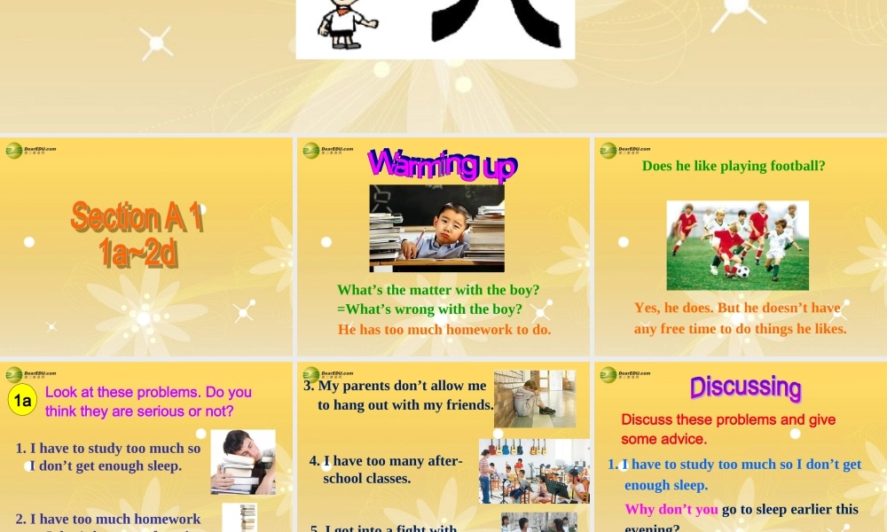 八年级英语下册 Unit 4 Why don’t you talk to your parents？Section A(1a-2d)精品课件 .ppt