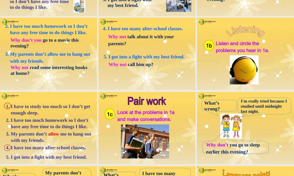 八年级英语下册 Unit 4 Why don’t you talk to your parents？Section A(1a-2d)精品课件 .ppt