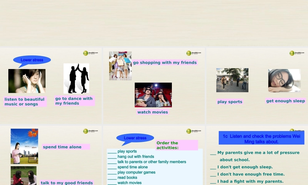 八年级英语下册 Unit 4 Why don’t you talk to your parents Period 3课件 .ppt